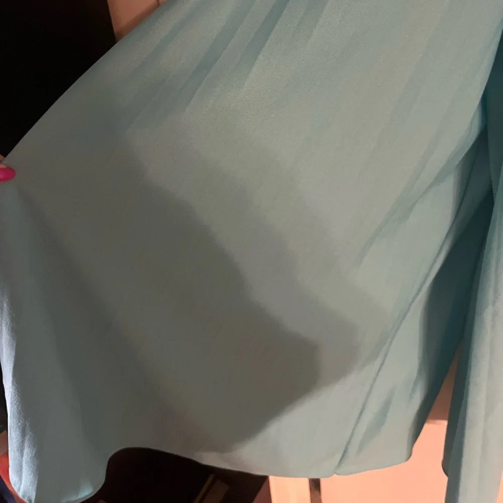 Vintage Wide-Leg Teal Jumpsuit - Picture 4 of 7